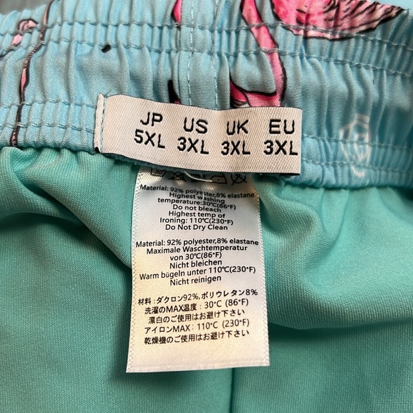 Amazon Flamingo Swim Trunks- 3XL - Picture 6 of 7